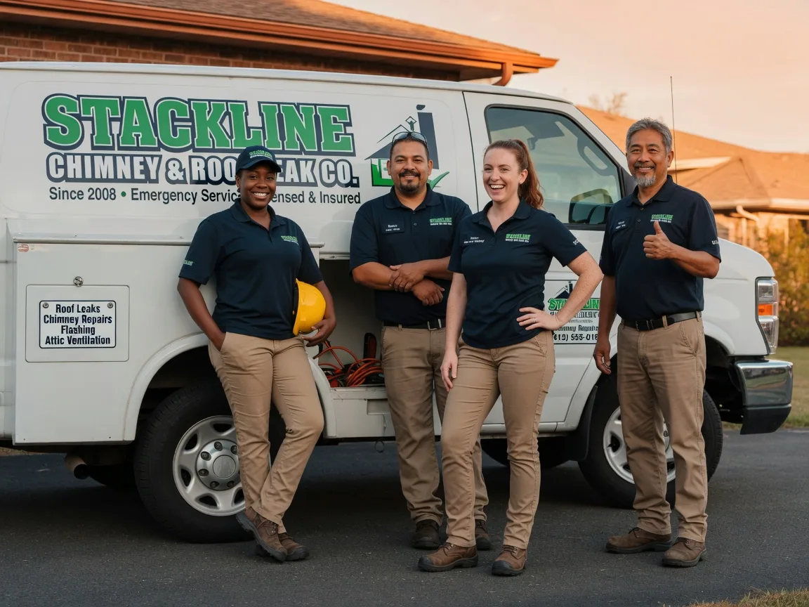 Chimney flashing repair company in Malakoff, TX